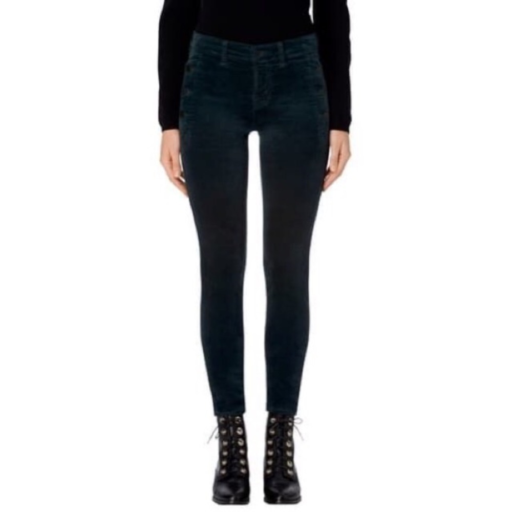 J brand ZION VELVET MID RISE SKINNY PANT